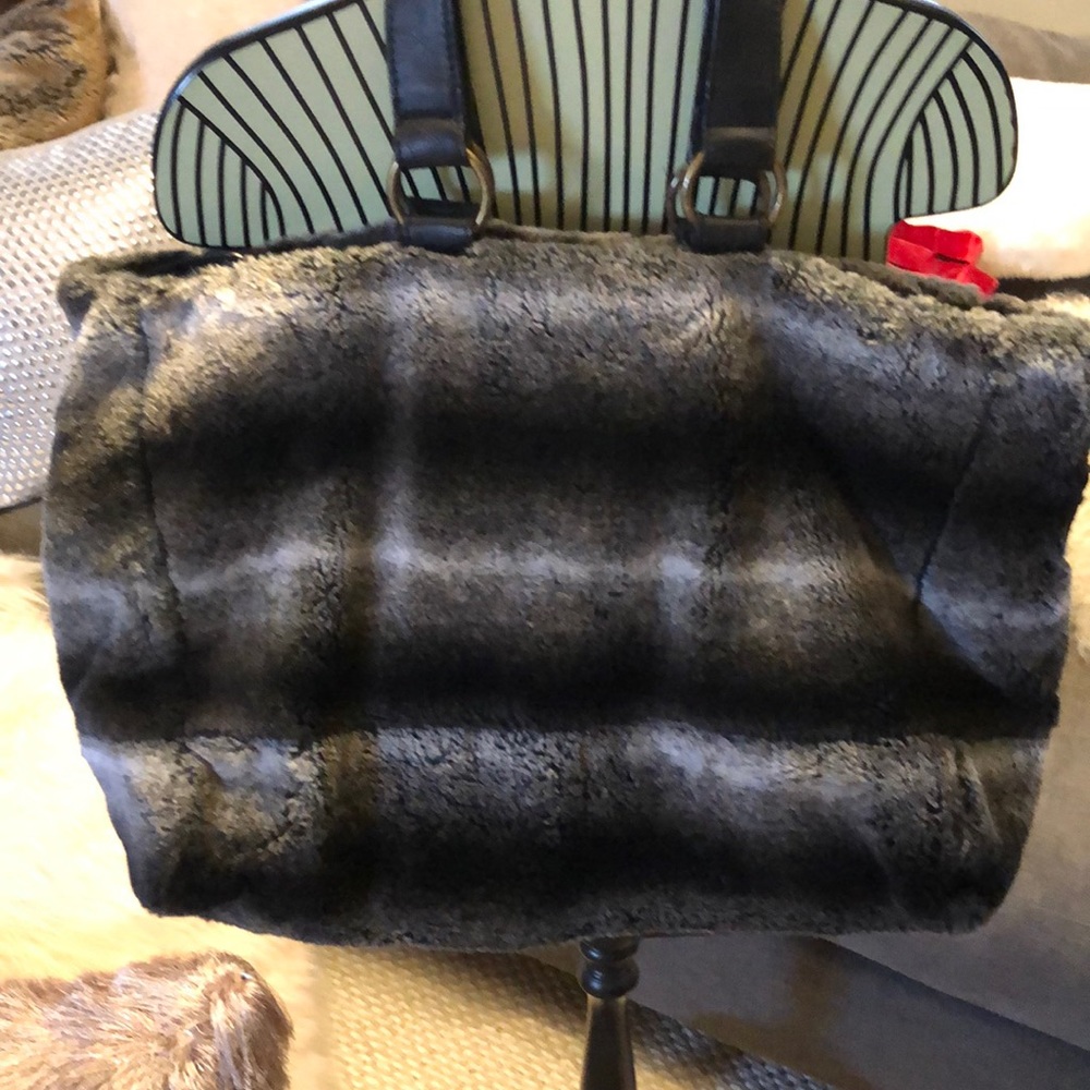 Faux fur tote!